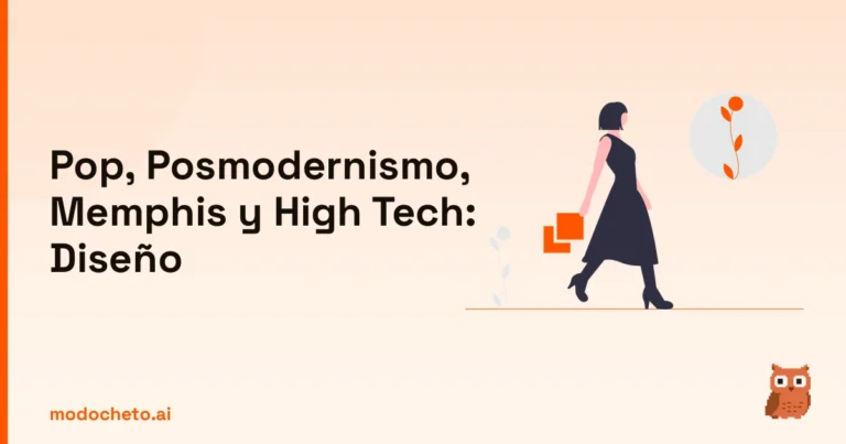 Ilustración Art Thinking sobre las claves del diseño posmoderno y estilos como el Pop y Memphis.