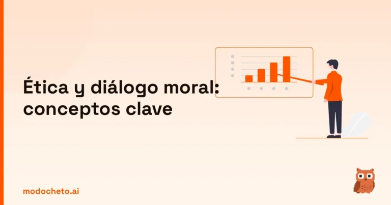 Ilustración de un plan estratégico para entender los fundamentos de la ética y el diálogo moral en bachillerato.