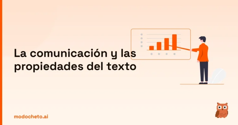 Ilustración Business Plan sobre la comunicación y las propiedades del texto para dominar el temario.